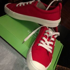 Cariuma red canvas sneakers womens size 8.5